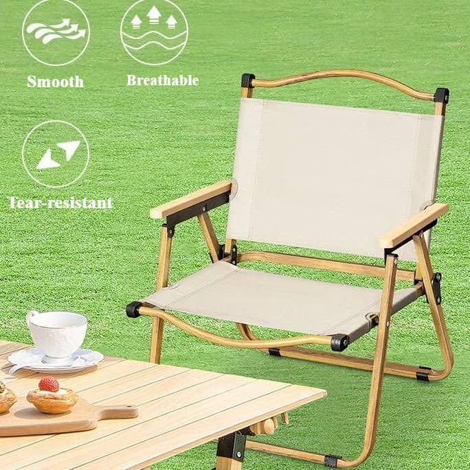Chaise pêche jardin acier inoxydable pliante - Fauteuil léger portable camping plage moderne