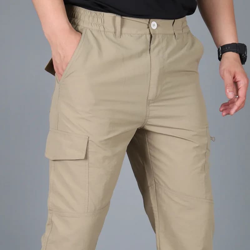 Pantalon cargo militaire slim fit pour pêche - Randonnée trekking pêche montagne homme