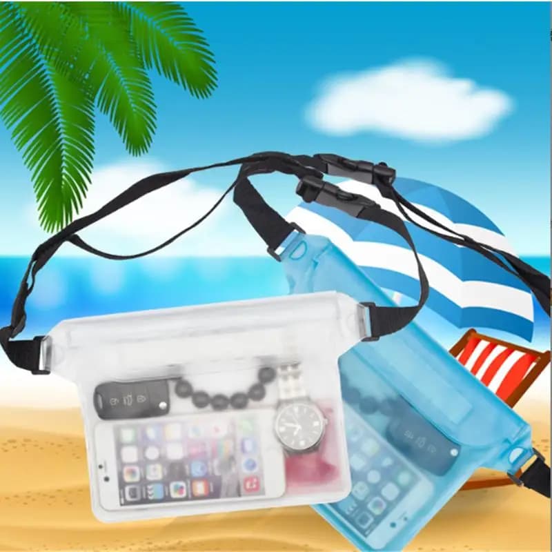 Sac étanche plongée pêche PVC - Protection téléphone sous-marin pêche kayak plage rivière
