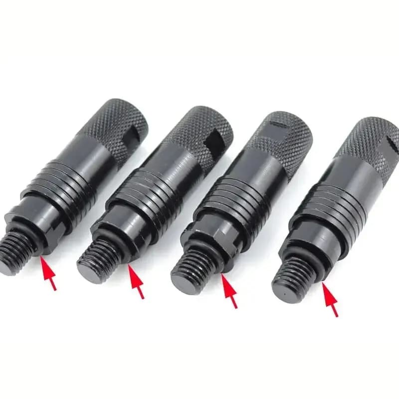 50 anneaux caoutchouc noir pour indicateurs de touche et supports cannes accessoires pêche