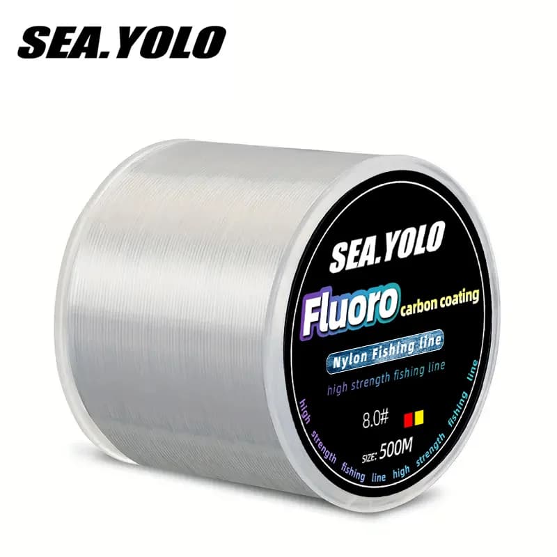 Ligne de Pêche Fluorocarbone 500m pour Carpe, Leader Japonais Ultra Souple et Coullant, 3.57LB à 26.45LB