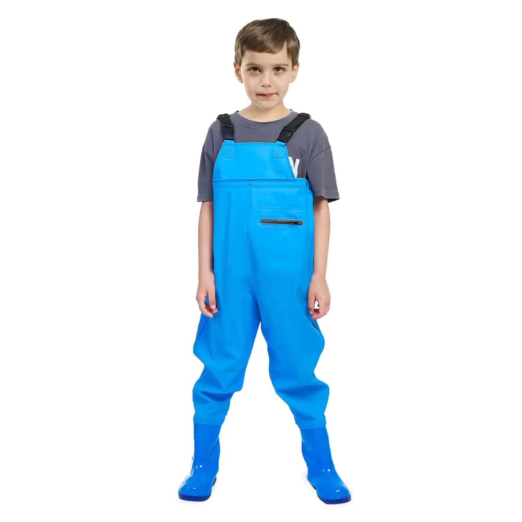 Waders enfant GUGULUZA - Combinaison pêche anti-dérapante pour jeunes pêcheurs outdoor