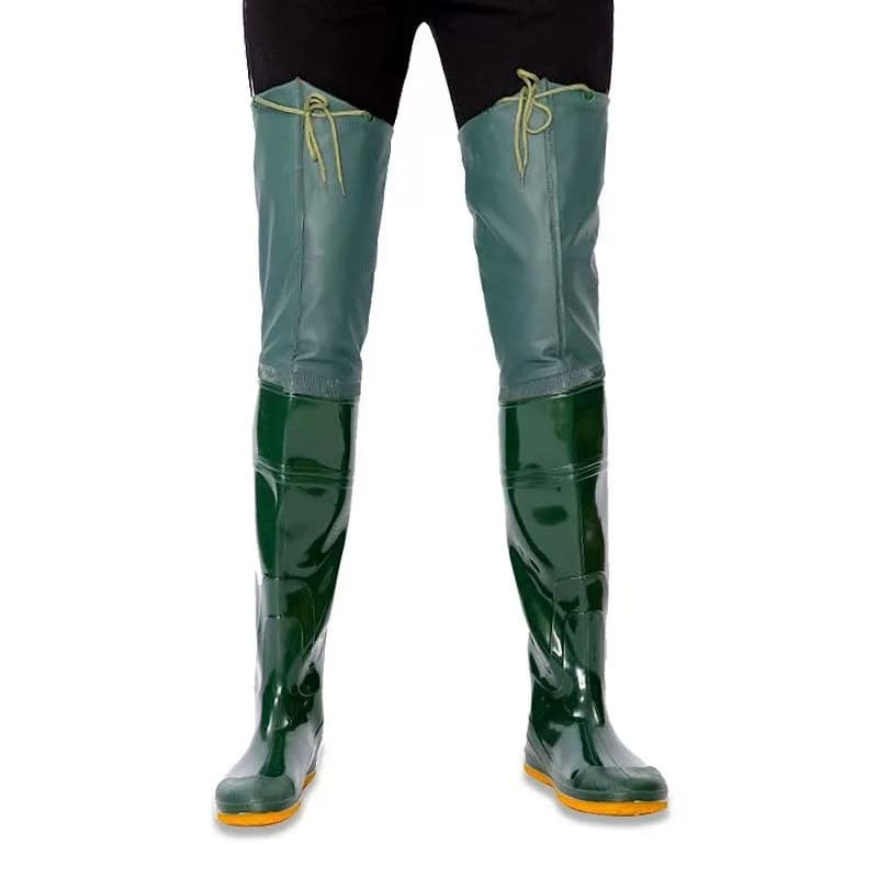 Bottes de pêche rizière hautes avec pantalon intégré pour pêche en eau profonde