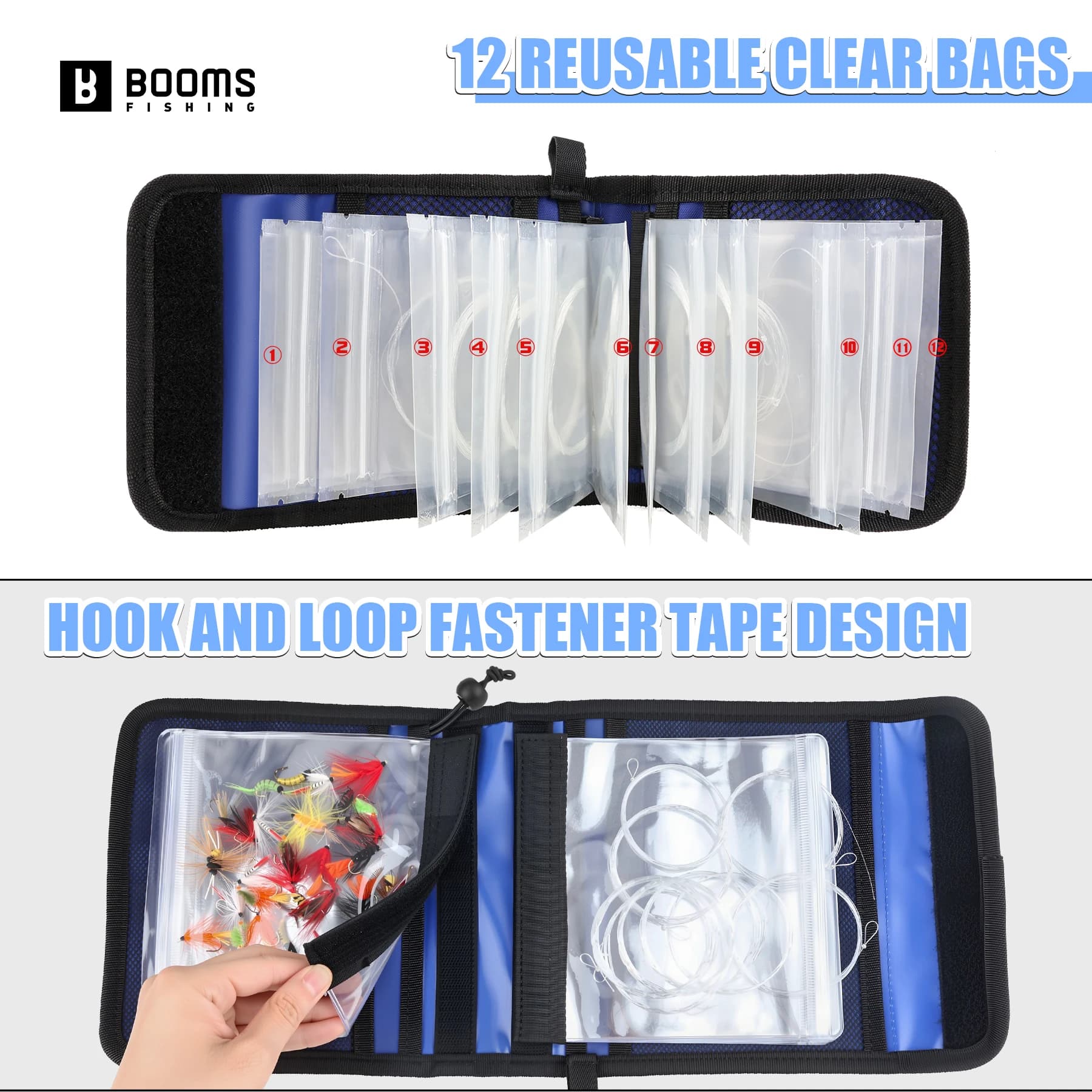 Classeur souple de rangement pour leurres pêche organisation optimale des appâts et montages de pêche