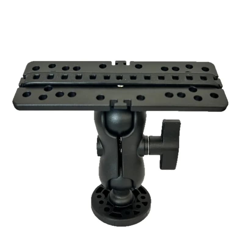 Plaque support rotatif sondeur GPS bateau - base pivotante 360° fixation marine kayak