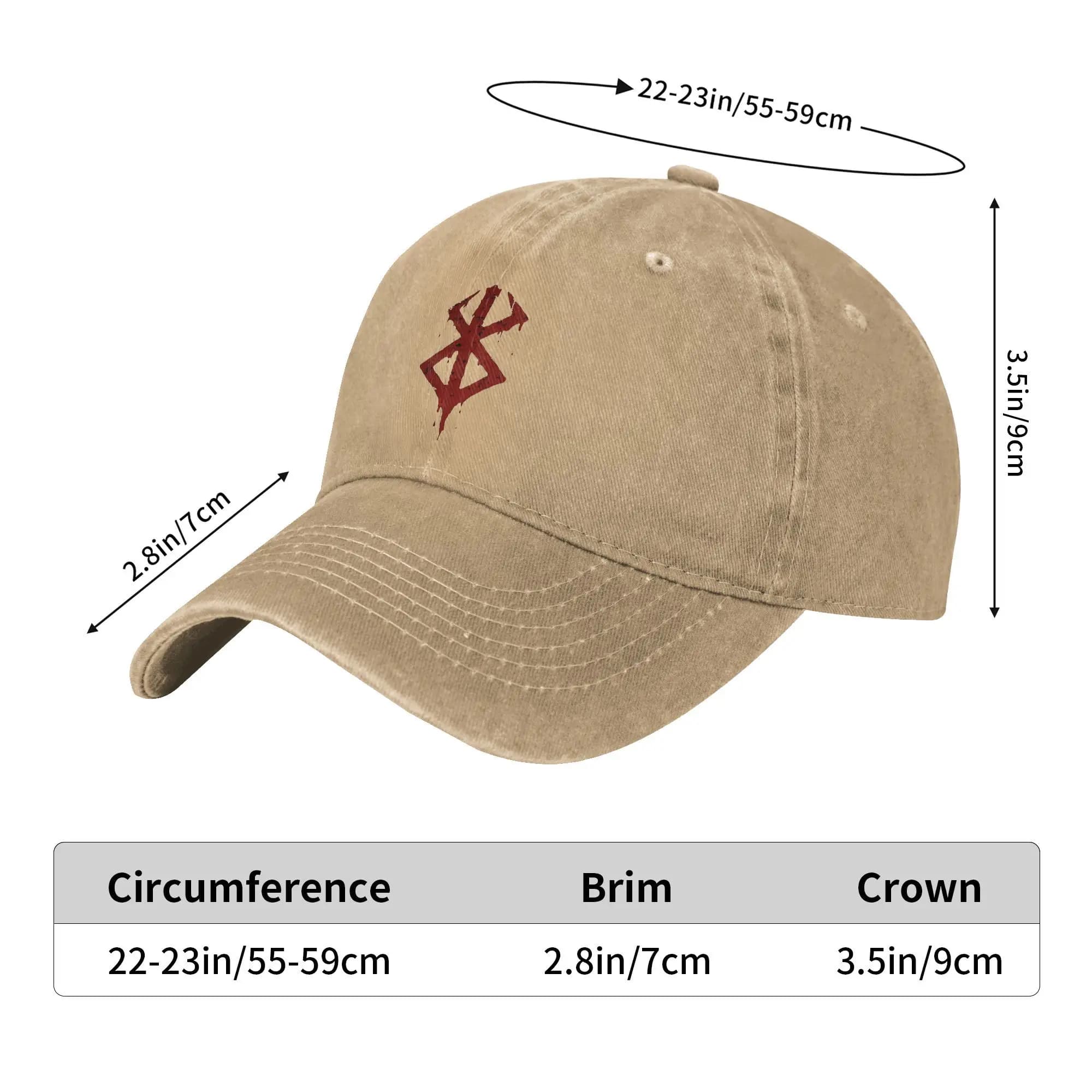 Casquette baseball Biały Berserks Demon pêche chasse camping été style tendance unisexe