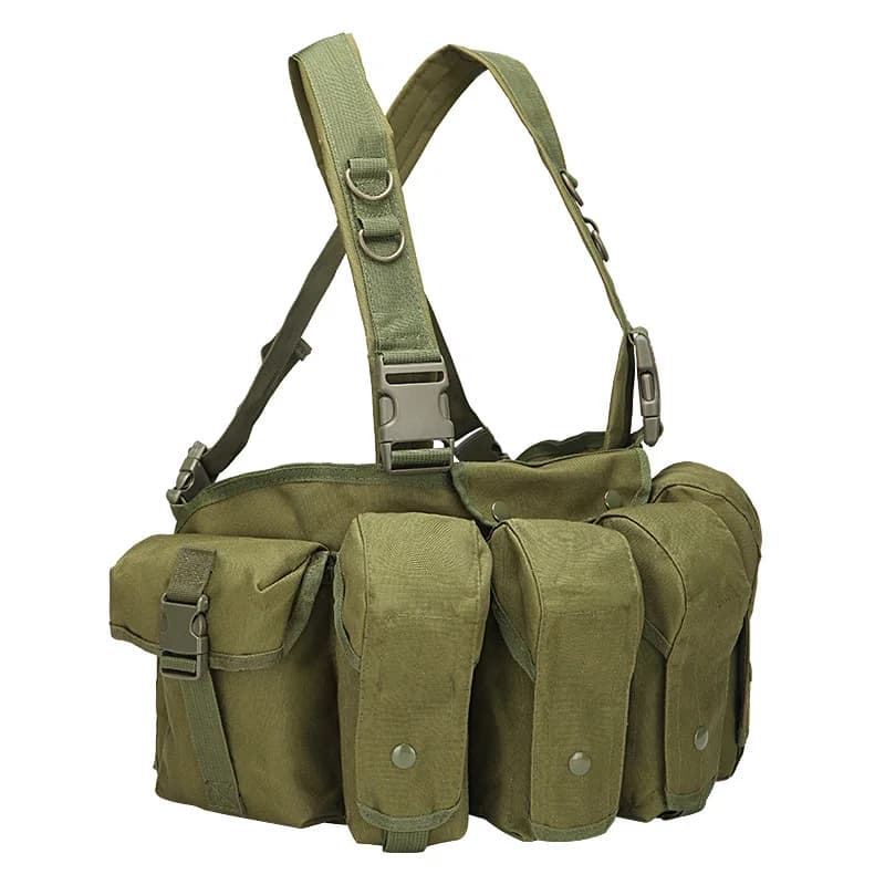 Gilet tactique multicam chasse airsoft AK vest rig munitions magazine combat accessoires molle