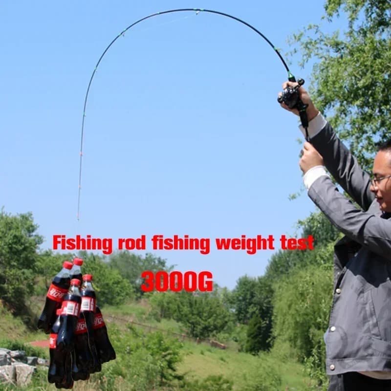 Canne à pêche ultra-légère carbone UL - Pour lancers 2-8g avec ligne 2-6LB, parfaite pour pêche aux leurres