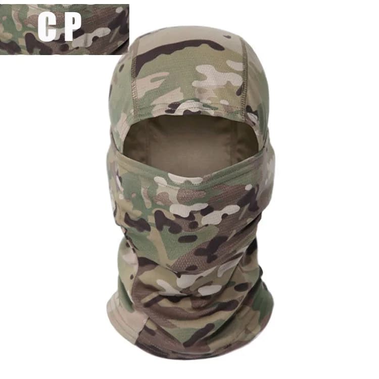 Cagoule tactique Multicam camouflage intégrale pour chasse, pêche, cyclisme et activités outdoor