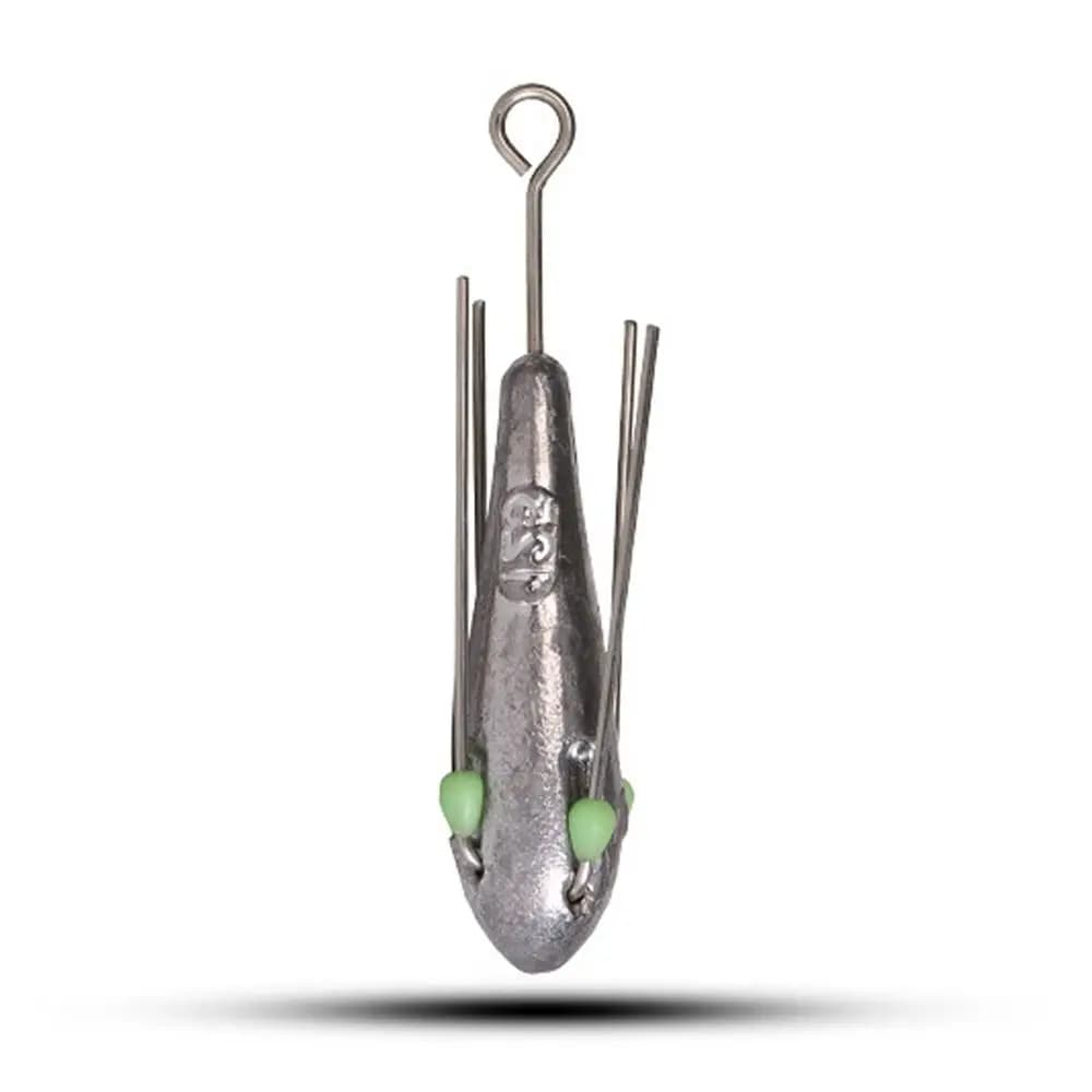 Plombs de pêche lumineux 50g-110g avec perle résistants à l'usure pour technique drop shot et connexions