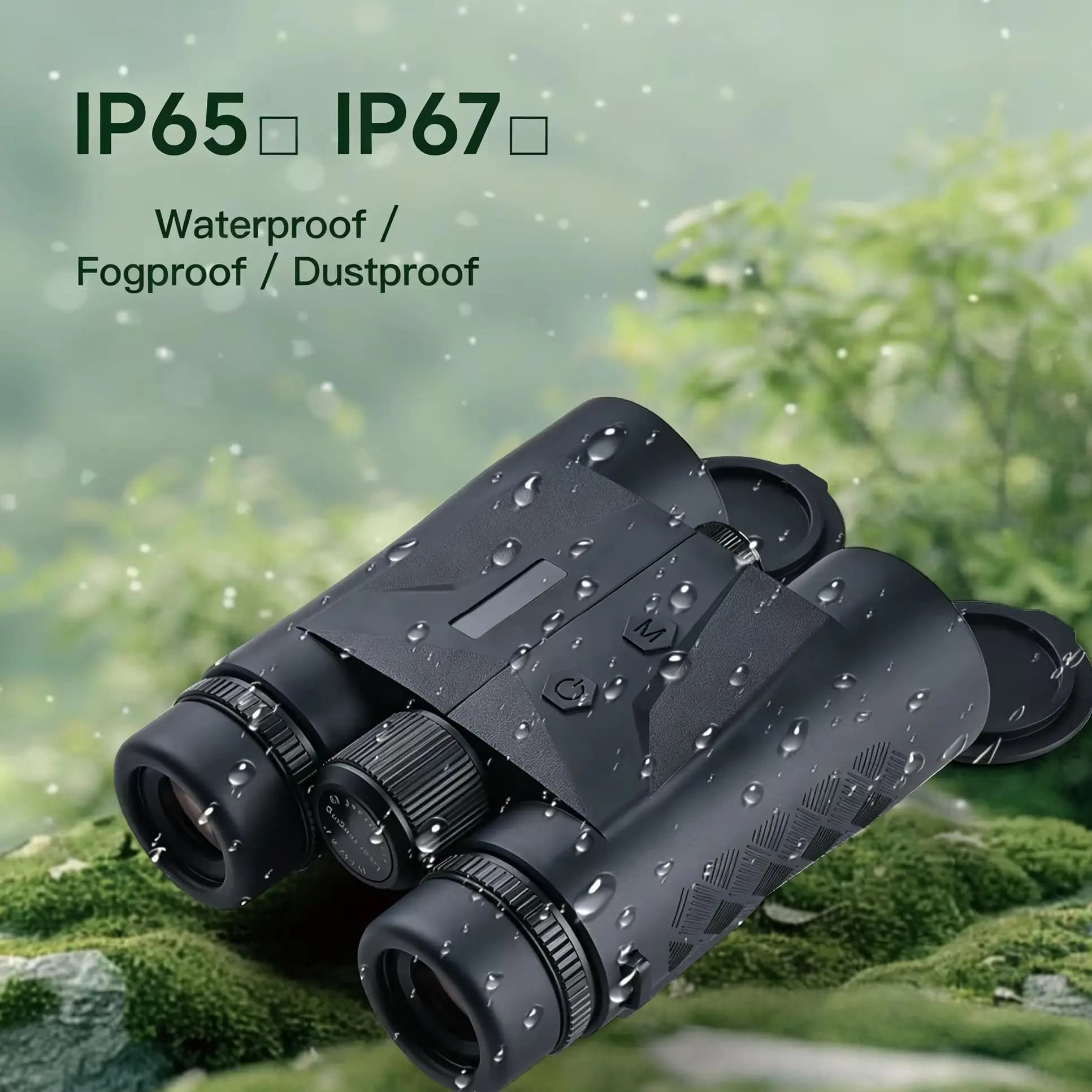 Télémètre laser étanche IP67 2400m avec zoom 10x pour chasse, camping et arpentage