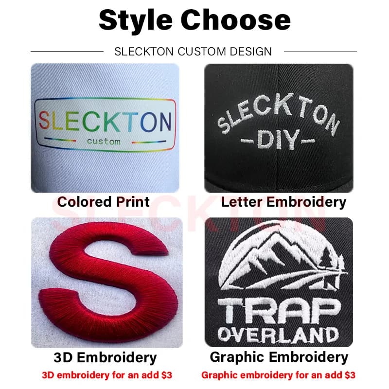 Casquette personnalisable logo camouflage broderie pêche DIY marque impression soleil été