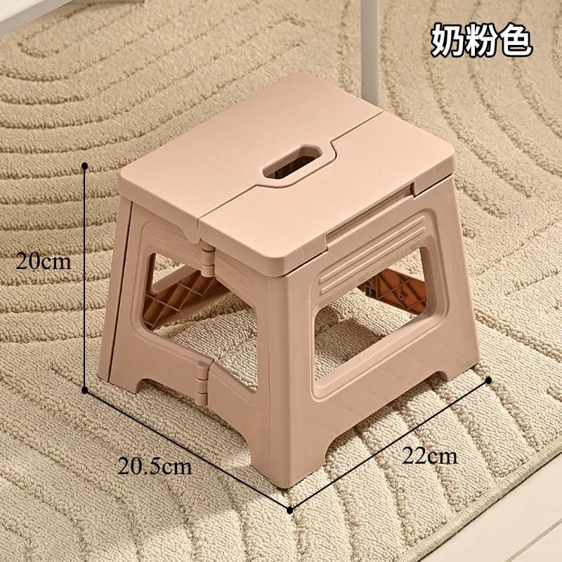 Tabouret pliant portable 1 pièce en plastique durable pour voyages et pêche d'aventure