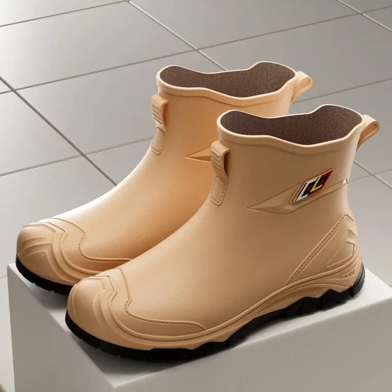Bottes pluie tendance 2025 pêche homme courtes imperméables antidérapantes outdoor jardin chasse
