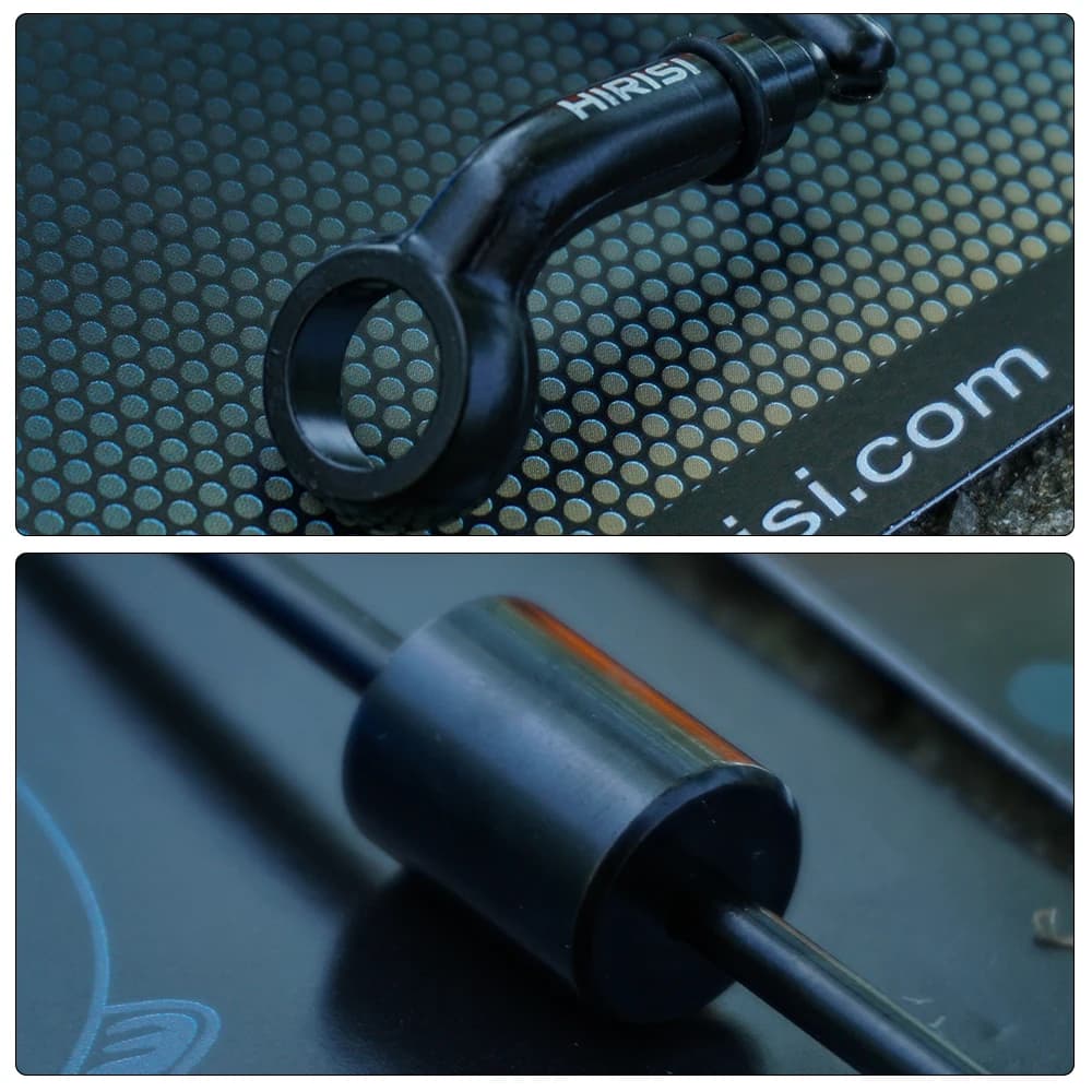 Indicateur Swingers Hirisi avec clip ligne PTFE pour alarme pêche carpe - Accessoires de pêche