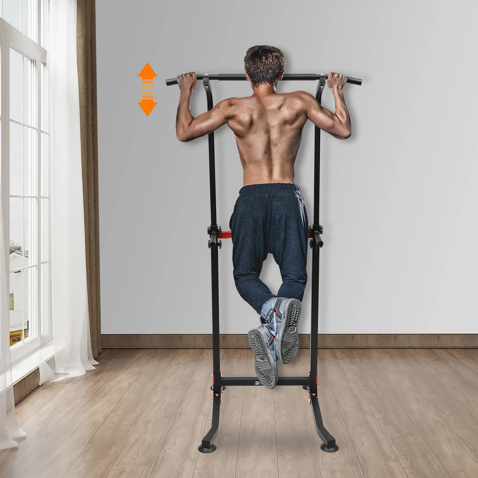 Power Tower MK-4001H station dips réglable multifonction pour exercices abdos et pompes - Matériel musculation