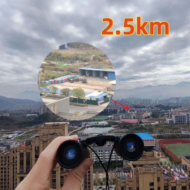 Jumelles BAK4 9000x25 pliantes étanches pour observation pêche sportive et extérieur