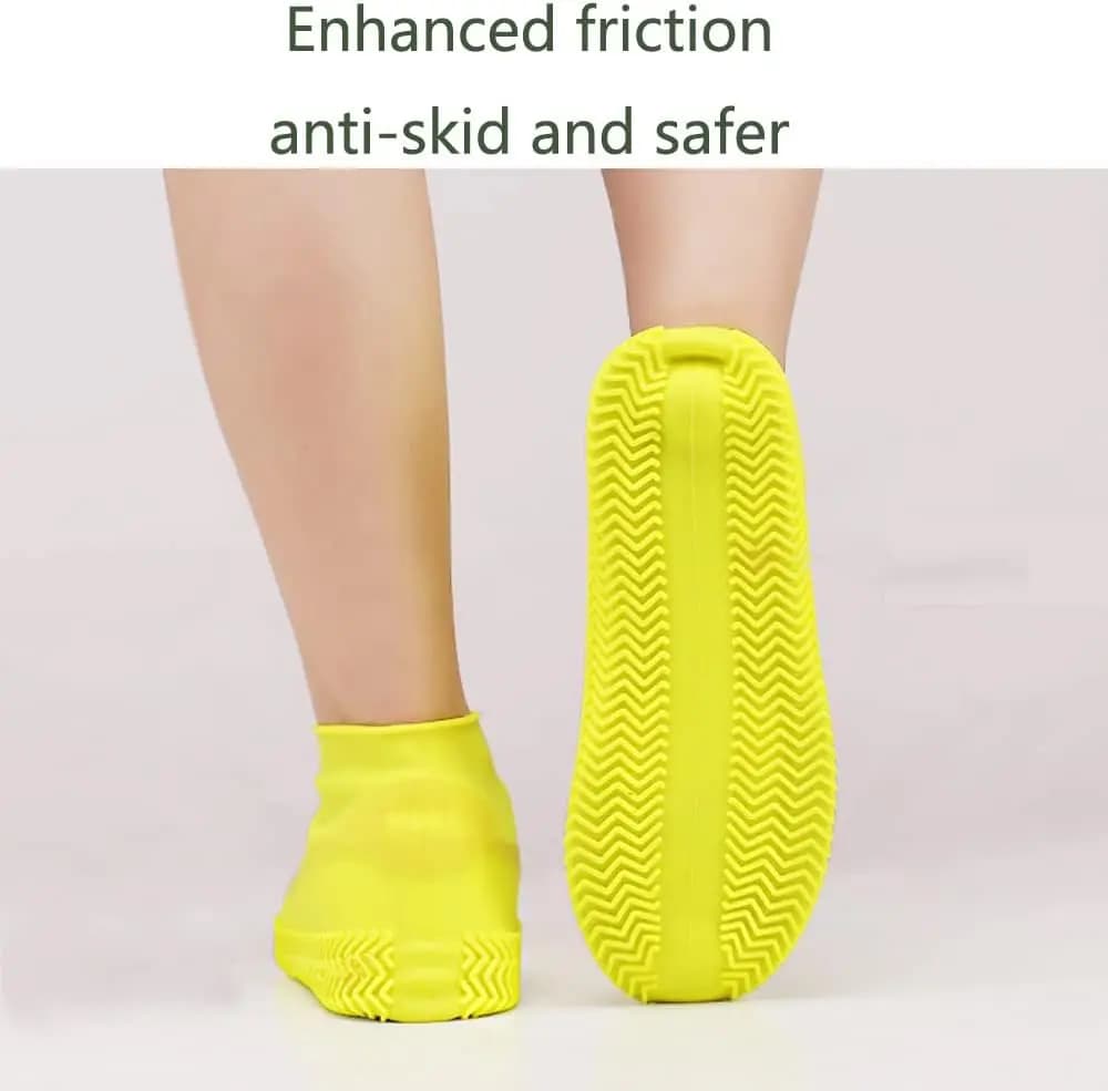 Protège-chaussures imperméables réutilisables - Covers silicone antidérapants pour pluie et extérieur