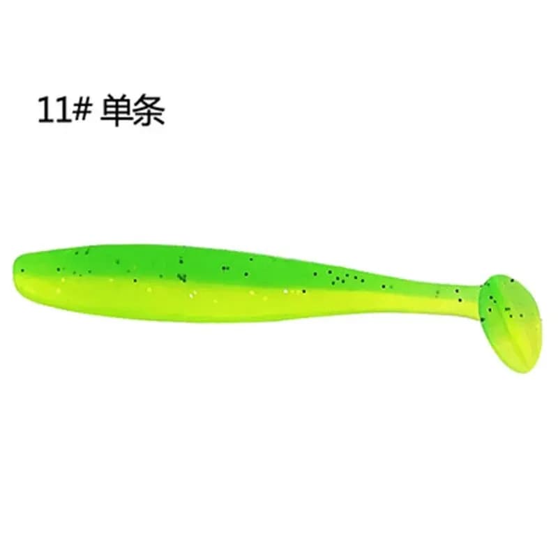 Lot de 10 leurres souples pêche en mer appâts nageurs paddle tail 70mm 90mm 120mm