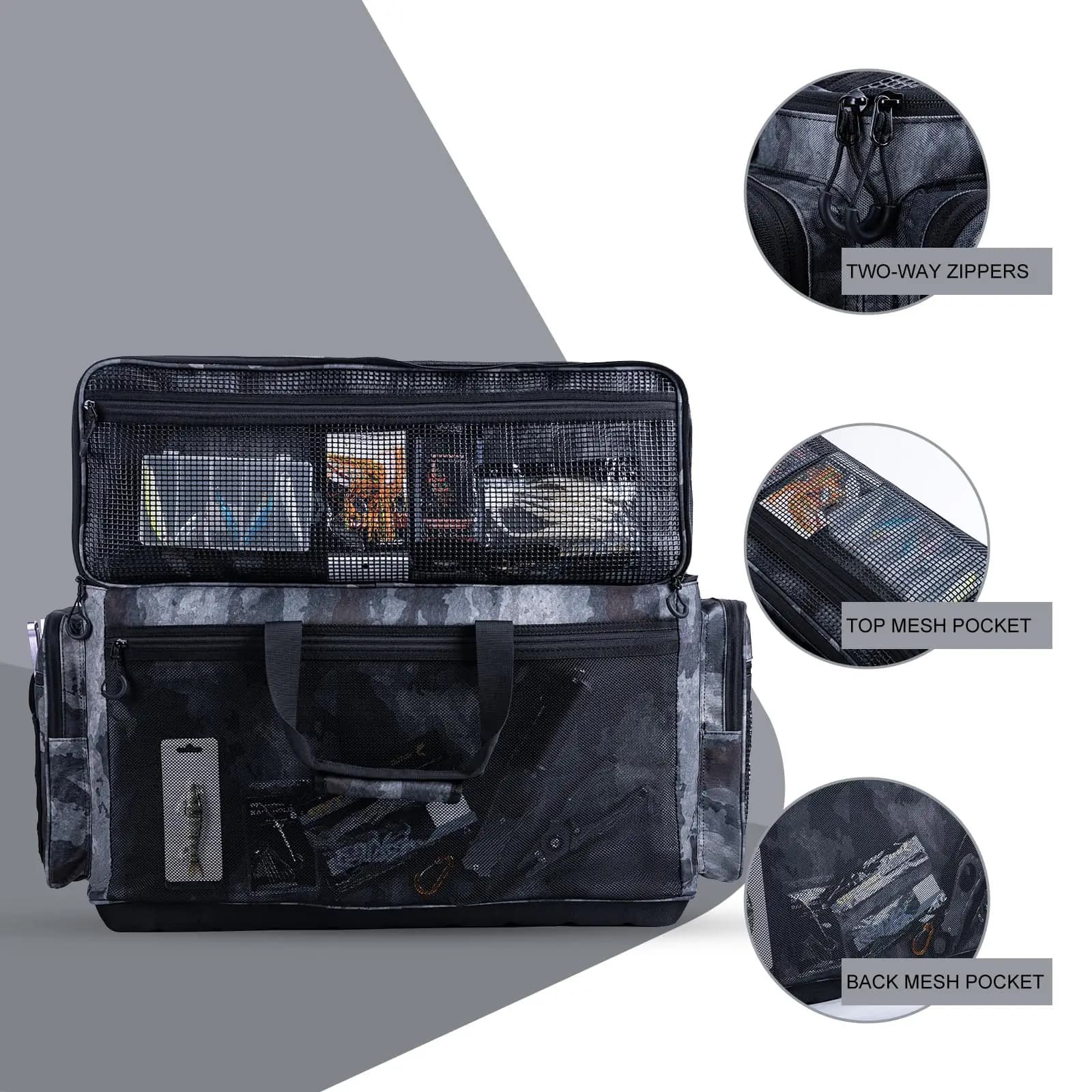 Sac étanche Goture grande capacité fond dur EVA - Rangement matériel pêche et camping outdoor