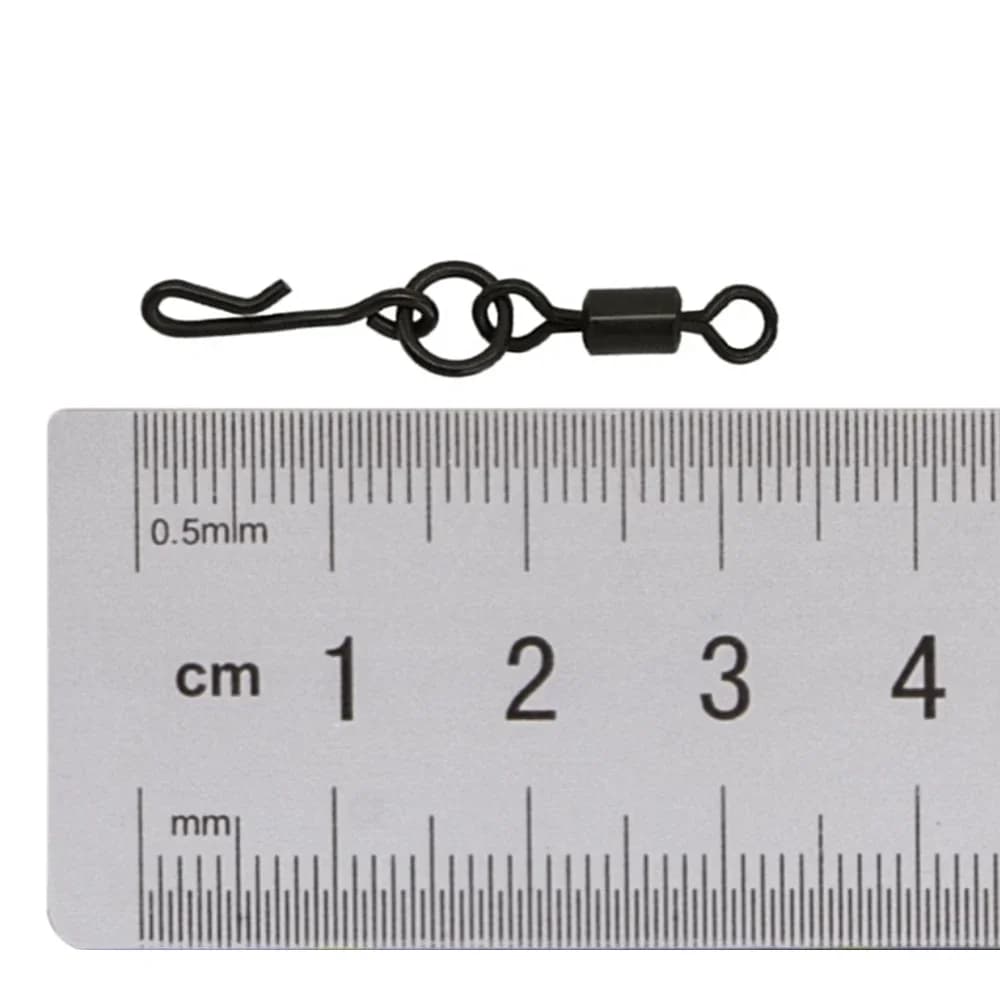 Émerillons flexibles rapides pour pêche carpe - 20 pièces avec système de clip de plomb sécurisé
