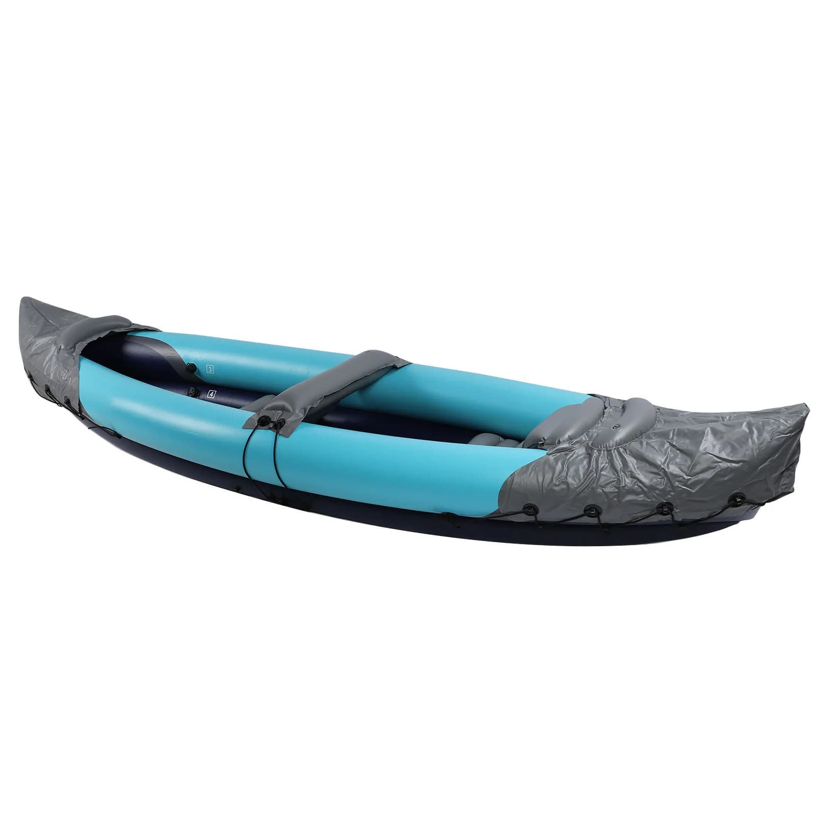 Kayak gonflable 2 personnes portable pêche - Canoë PVC renforcé pour rafting et navigation