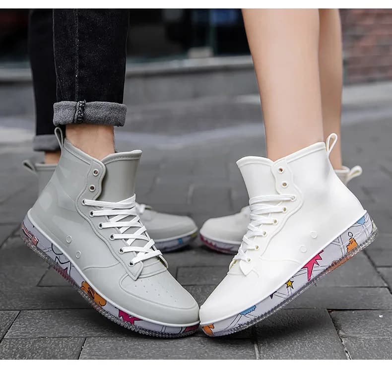 Bottes de pêche homme imperméables anti-dérapantes 2023 - Chaussures travail chef mode nude durable
