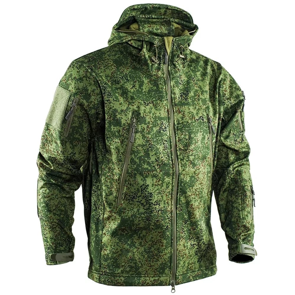 Veste tactique softshell Rucamo camouflage - Veste cargo pêche sports outdoor imperméable