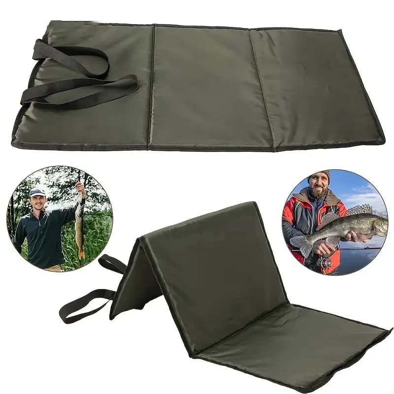 Tapis de pêche pliable Comfort-Grip avec coussin éponge respirant pour décrochage et protection des poissons