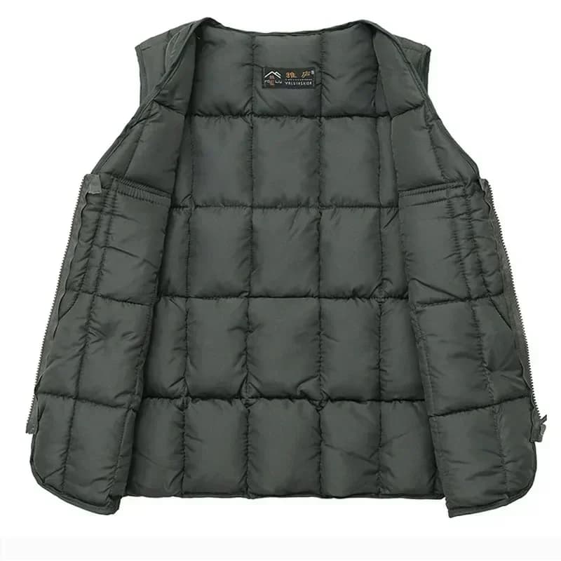 Veste matelassée tactique homme multi-poches hiver - Manteau sans manches léger pour activités outdoor
