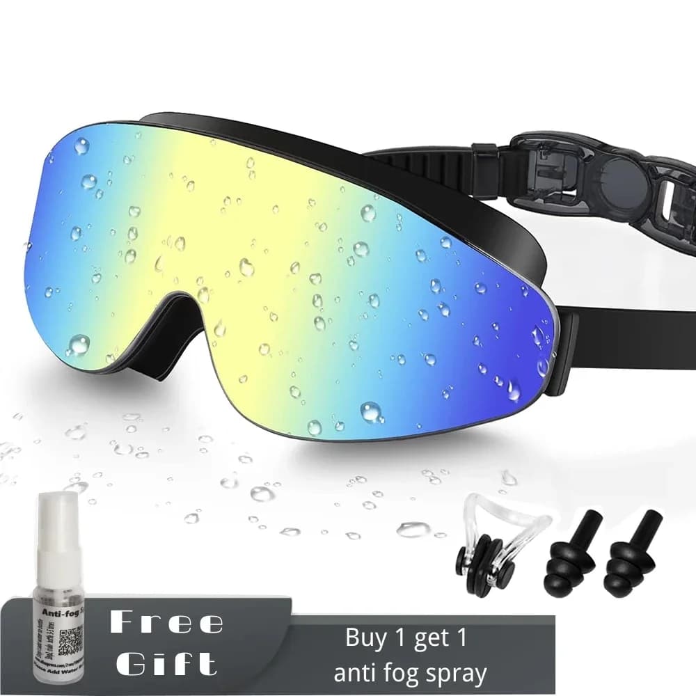 Lunettes de natation enfant 4-16 ans polarisées anti-buée spray large vision étanches