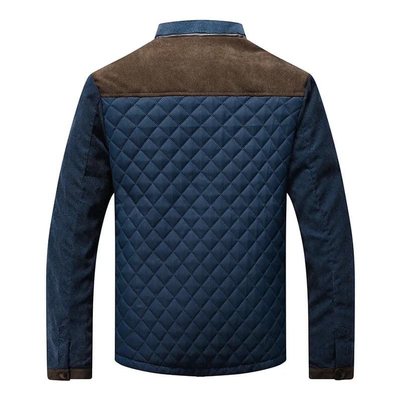 Veste baseball vintage homme pêche printemps automne - Veste slim fit patchwork casual