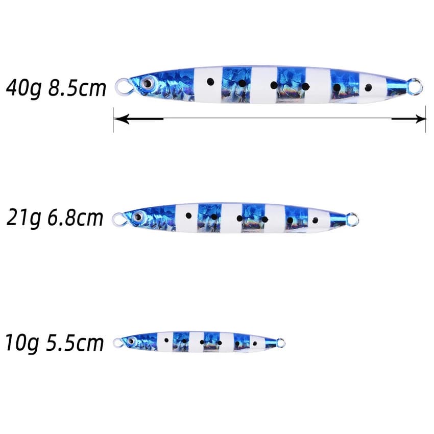 Cuiller métallique coulante Aorace 10G à 40G - Leurre jigging shore casting - Appât artificiel pesca