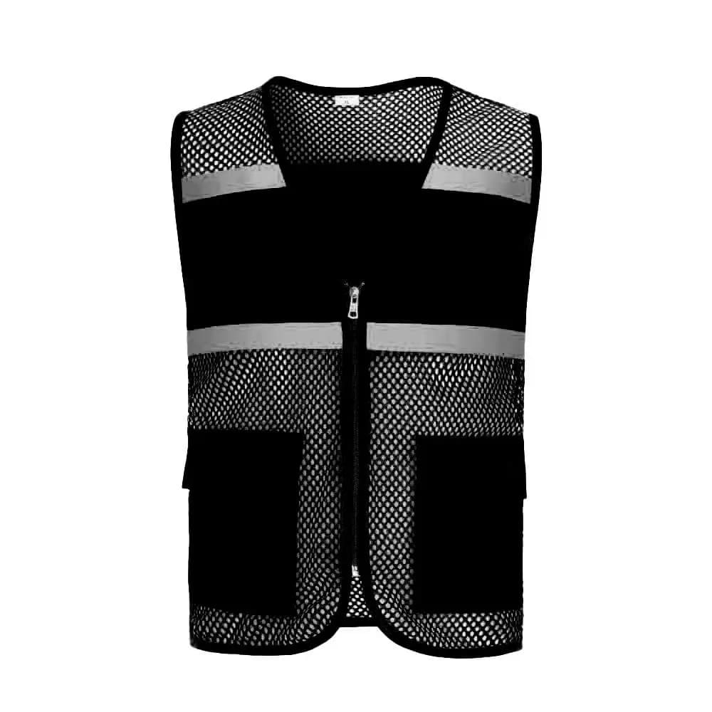 Veste de sécurité pour la pêche sans manches respirante avec filet et logo personnalisable