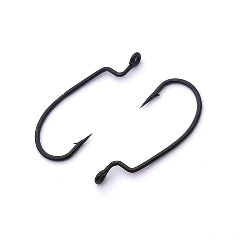 10 hameçons souples mini OUTKIT pour leurres worms - Acier carbone haute qualité pêche rockfishing