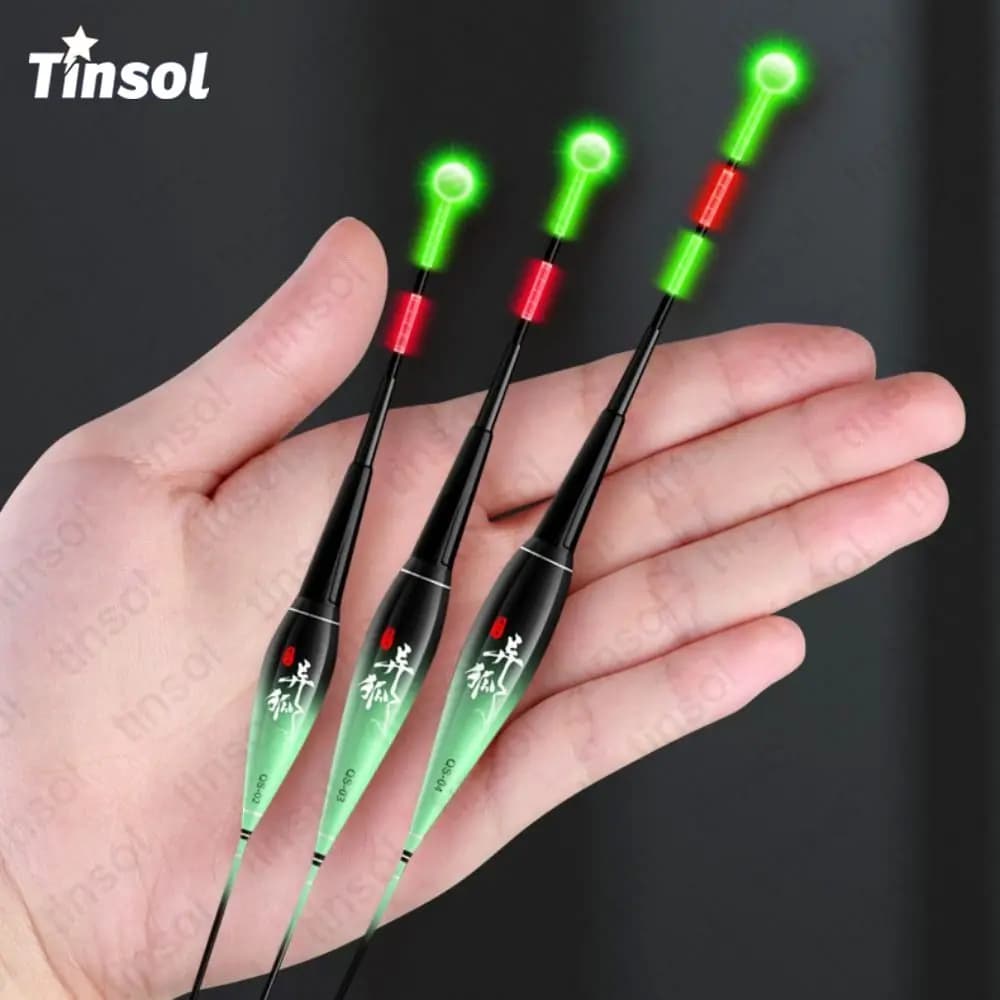 Flotteur électronique LED TINSOL 2026 capteur gravité nano changement couleur pêche nocturne