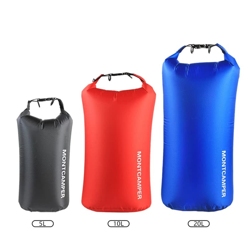 Sac étanche 3L à 35L pour pêche en kayak - Sac de rangement waterproof ultraléger pour matériel