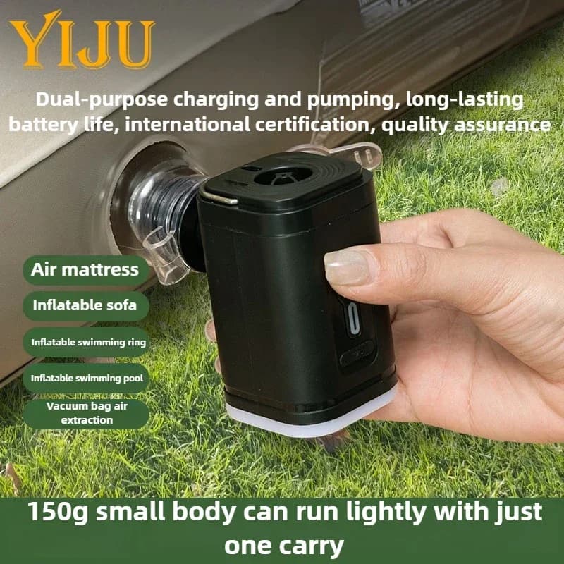 Pompe à air multifonction YIJU sans fil portable pour équipements de pêche nautique et camping