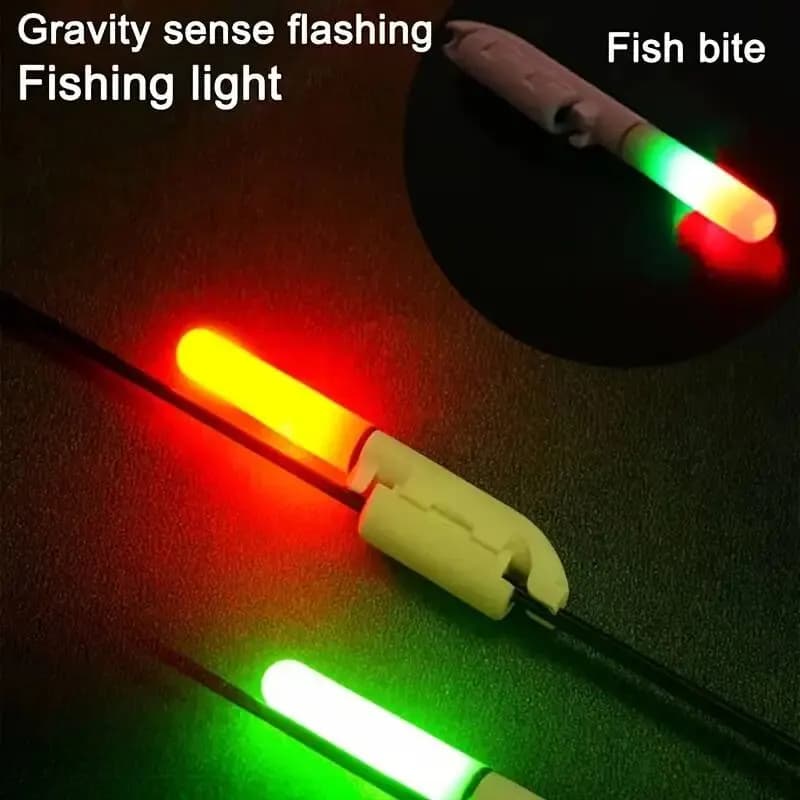 2 lumières LED pour canne pêche CR425 + 2 alarmes morsure pour pêche nocturne accessoires éclairage