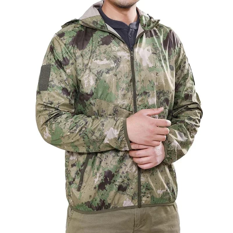 Veste tactique été homme légère - Séchage rapide protection solaire pour pêche estivale
