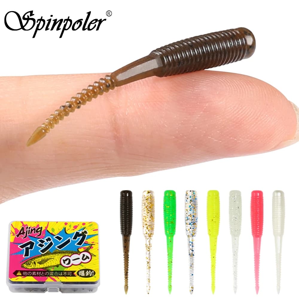 20 leurres souples ajing 3.5cm luminescents pour pêche du bar et rockfish - Appâts TPR