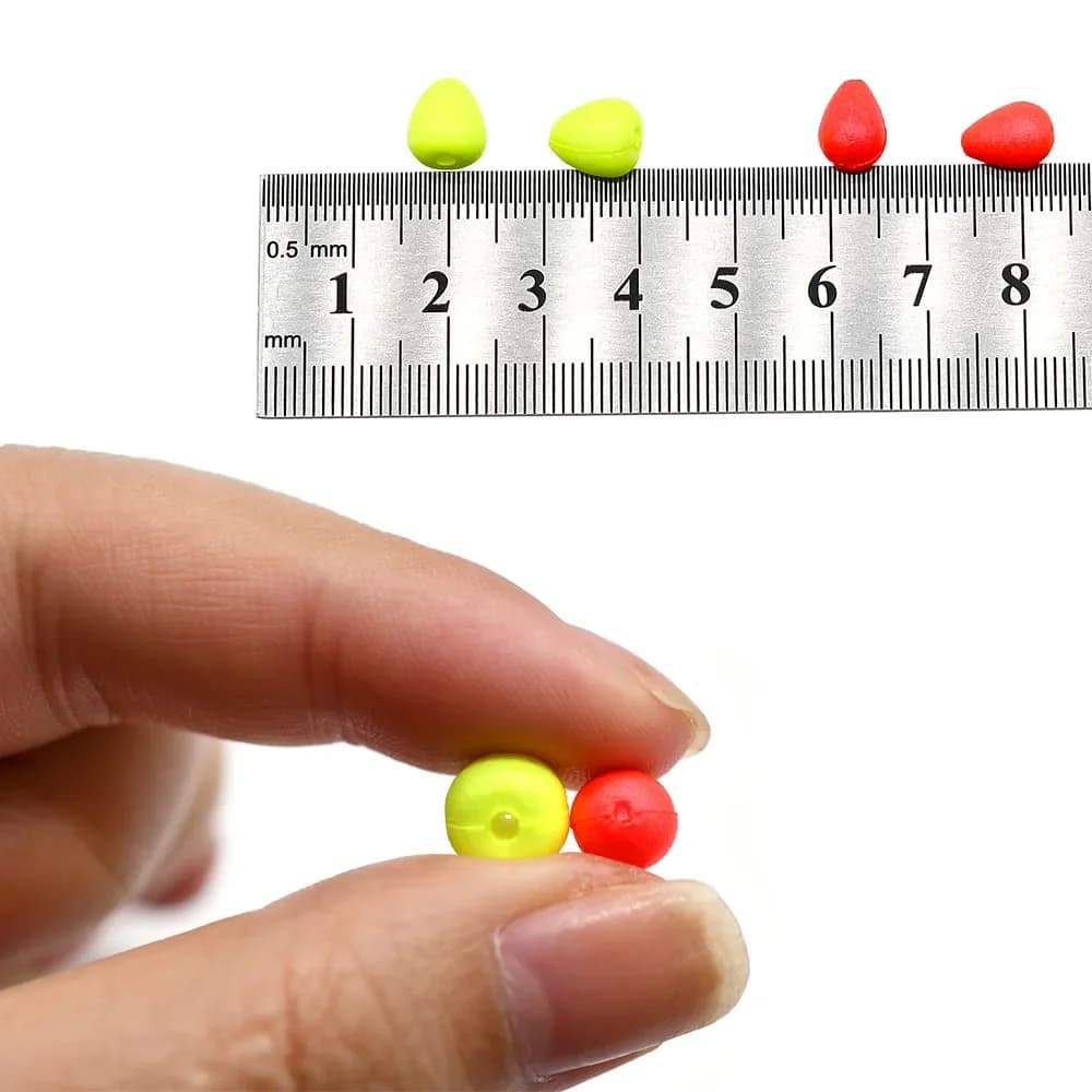 50 perles flottantes EVA ultra-légères Topranc - Accessoires pêche colorés pour attirer les poissons