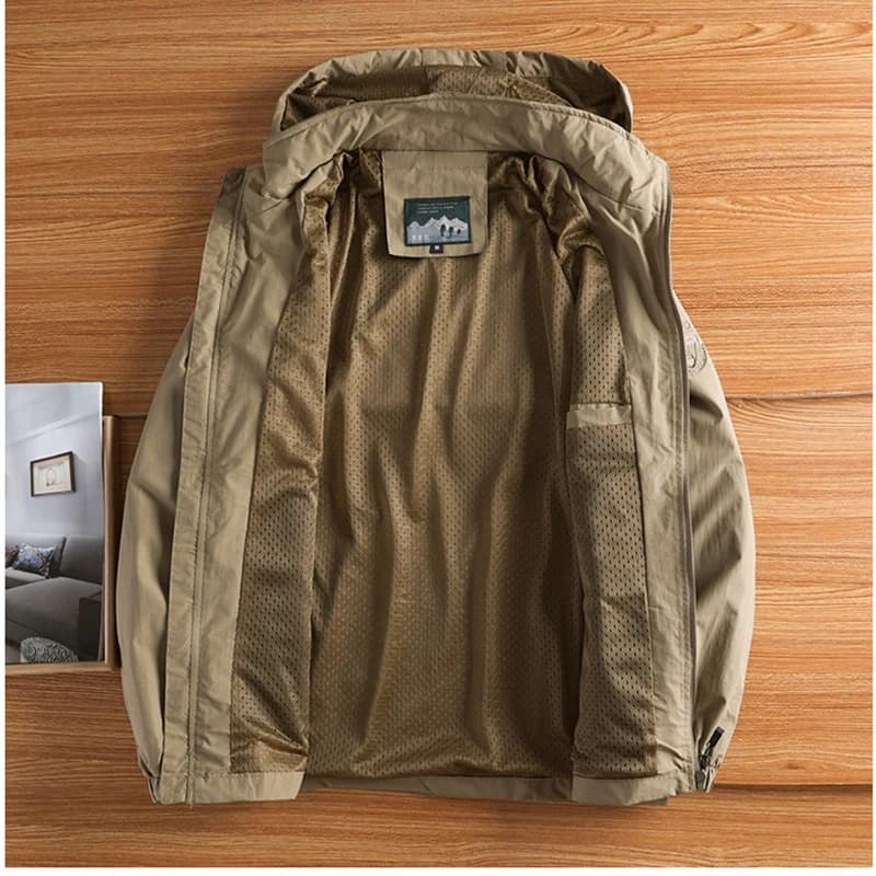 Veste quick-dry pêche automne - Vêtement technique respirant pour pêche active
