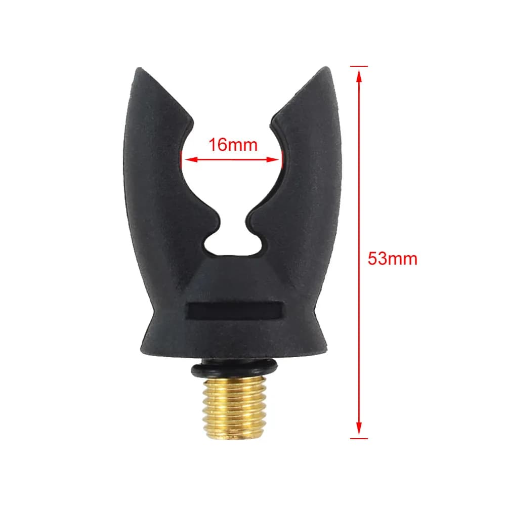 Tête de support de canne avec grip caoutchouc pour alarmes de pêche à la carpe - Modèle AC170
