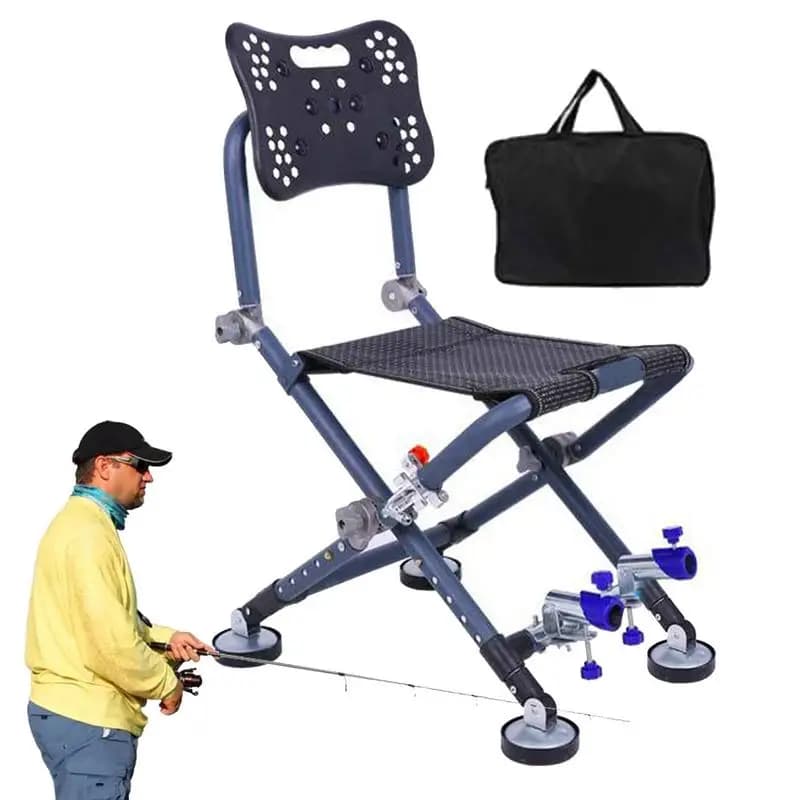 Chaise pliante ultra-légère super résistante haute charge pour pêche plage camping randonnée outil pêche