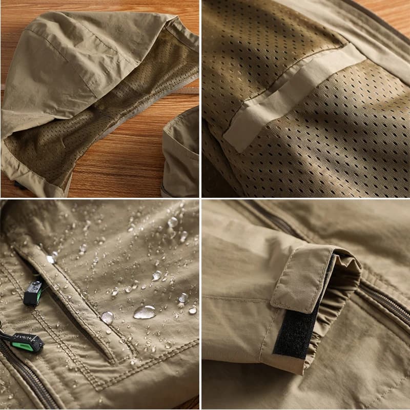 Veste quick-dry pêche automne - Vêtement technique respirant pour pêche active