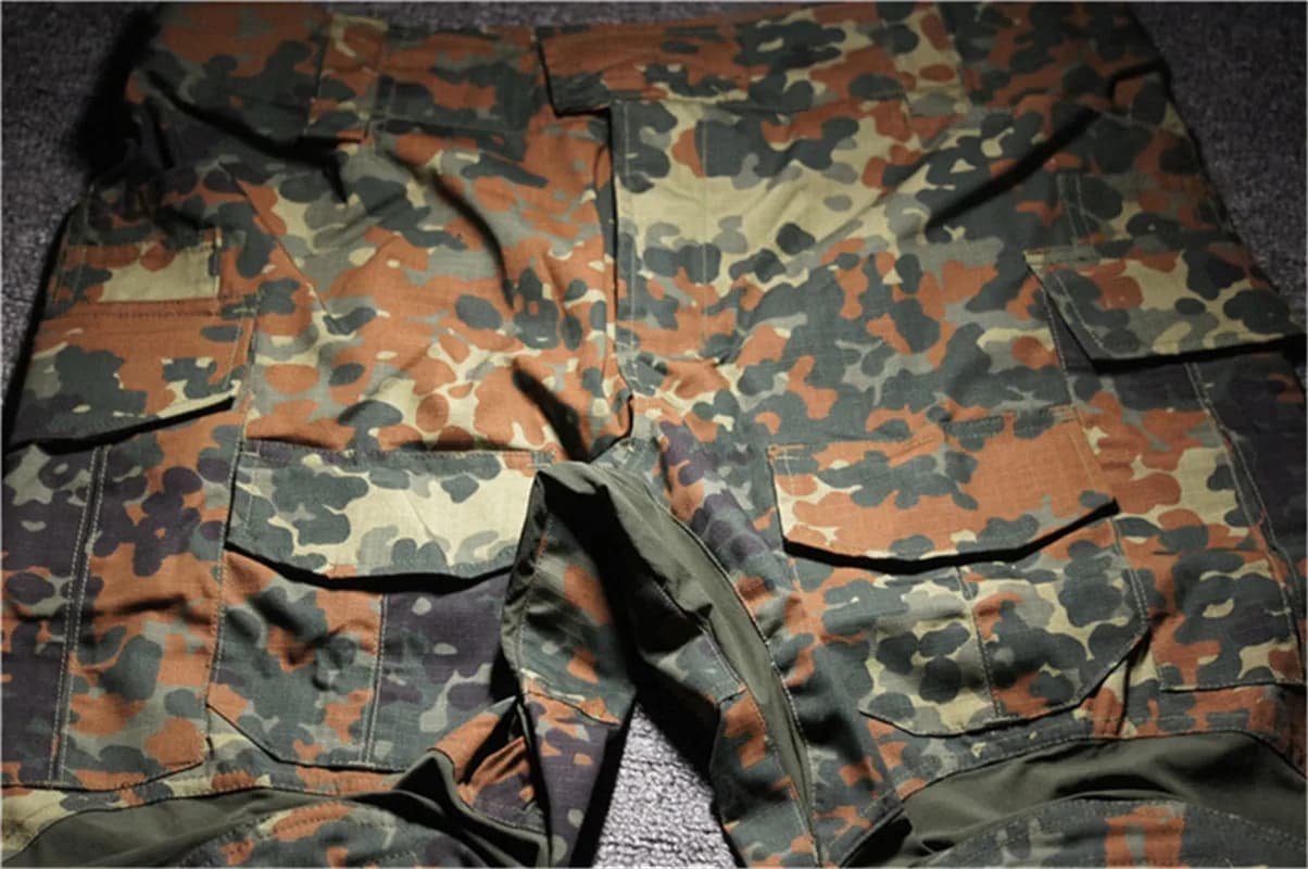 Pantalon entraînement tactique Flecktarn GEN3 - Chasse pêche GSG9 ripstop camping randonnée escalade