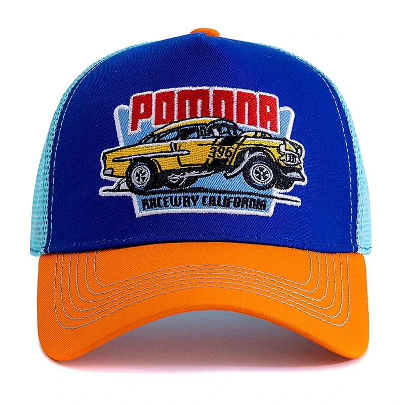 Casquette pêche été unisexe mesh - Broderie trucker snapback - Hommes femmes outdoor tendance