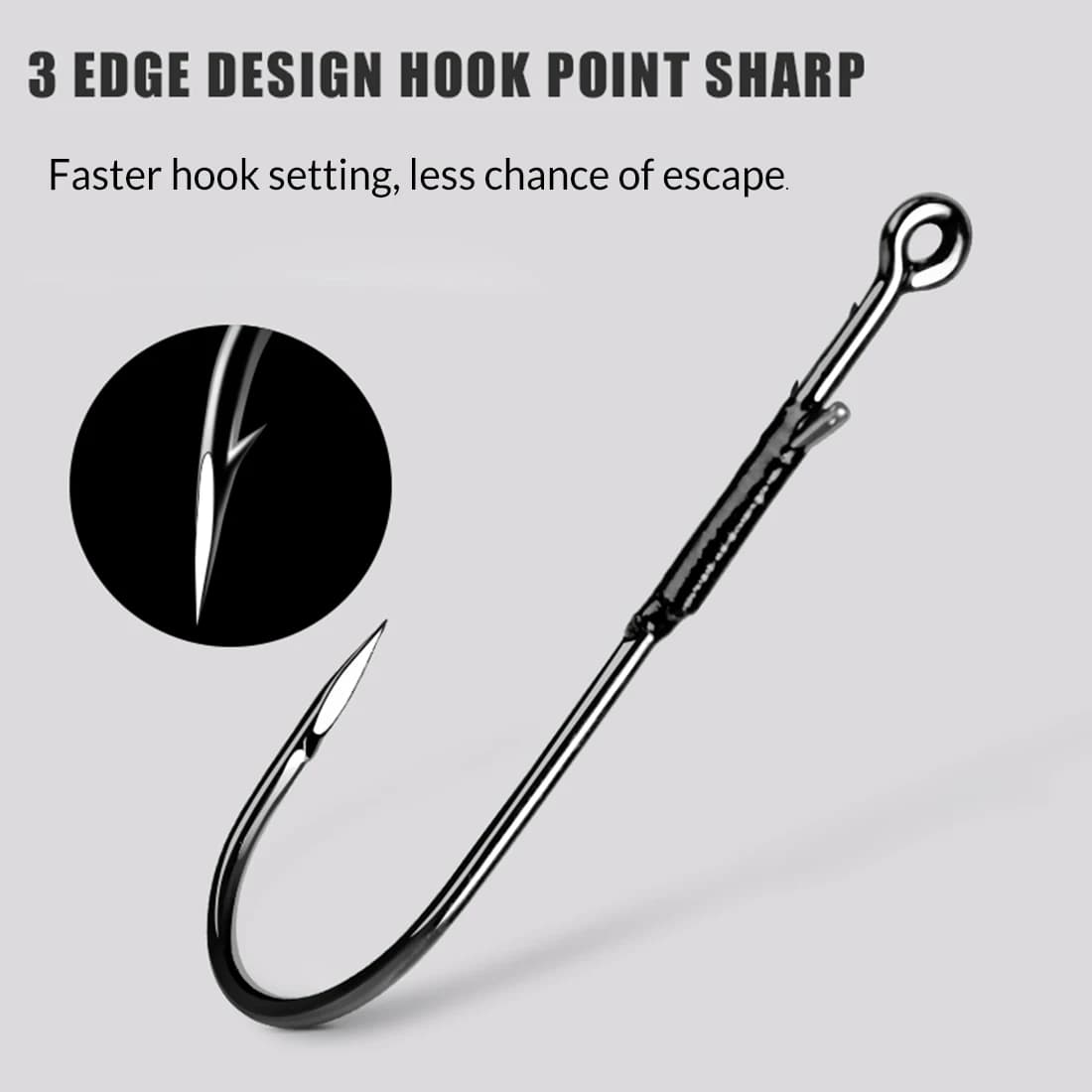 10 à 30 hameçons baitholder pour vers - pêche du black bass en zones encombrées et punching