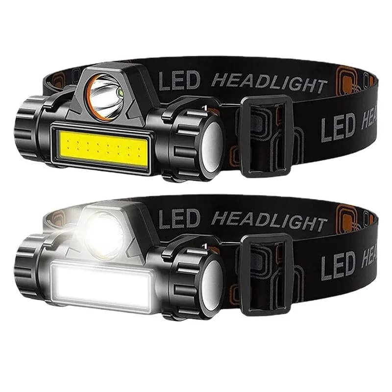 Frontal LED COB rechargeable USB : puissant, magnétique, étanche pour pêche nocturne en extérieur
